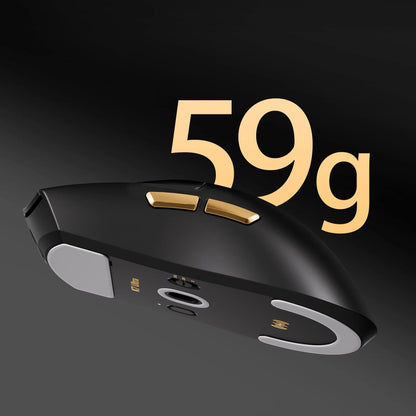 Ratón gaming inalámbrico MCHOSE K7 Ultra PAW3950, doble tasa de sondeo 8K, ligero, con base de carga inalámbrica magnética, para esports y oficina