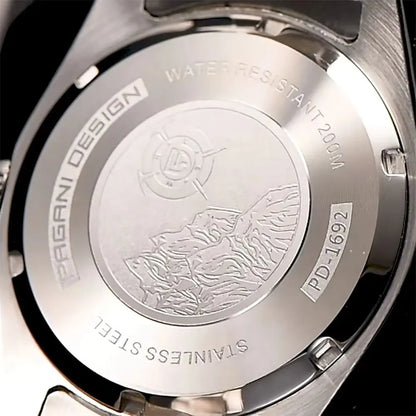 PAGANI DESIGN Orologio da uomo Top Brand 20bar impermeabile, orologio meccanico classico di lusso con vetro zaffiro, orologio automatico da polso da uomo