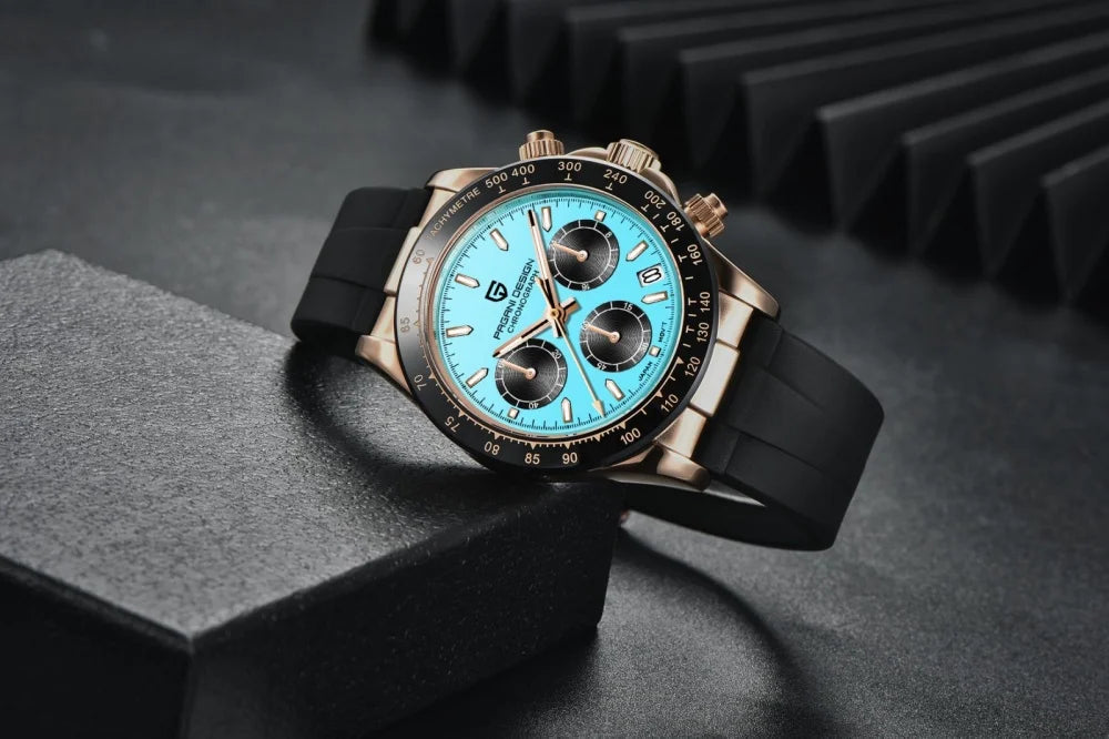 Nuovo originale PAGANI DESIGN PD-1664 orologio da uomo di lusso, movimento al quarzo giapponese VK63, zaffiro, impermeabile, cronografo, oro