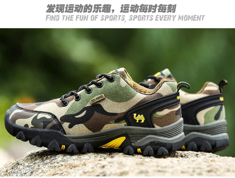 Casual Shoes Men Summer Outdoor Sneakers Women’s Footwear Trainer Waterproof Camouflage Army Shoe Male Military Shoes Tennis Jeans