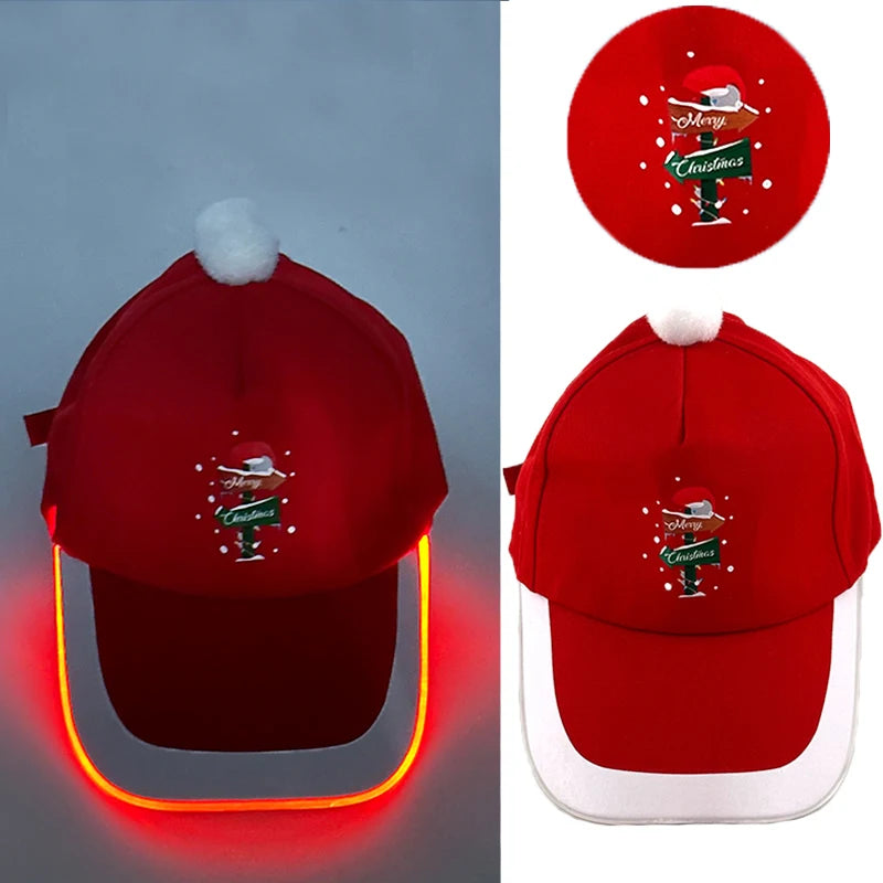 Gorra de béisbol luminosa LED de moda, gorra hip hop iluminada para bar y club, gorra fluorescente para hombre y mujer, accesorios para DJ, baile y disfraces