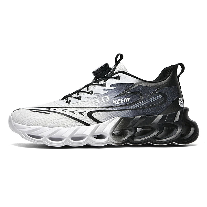 Unisex Sneakers Light Shock-absorbing Soft Soled Professional Running Training Shoes New Rotating Buckle Outdoor Running Shoes