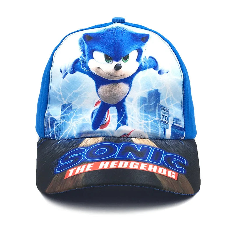 50–54 см Детска бейзболна шапка с мотиви от анимационния сериал „Sonic“ – аниме таралеж ShadowTails и Knuckles – шапка за слънцезащита, аксесоар, подарък