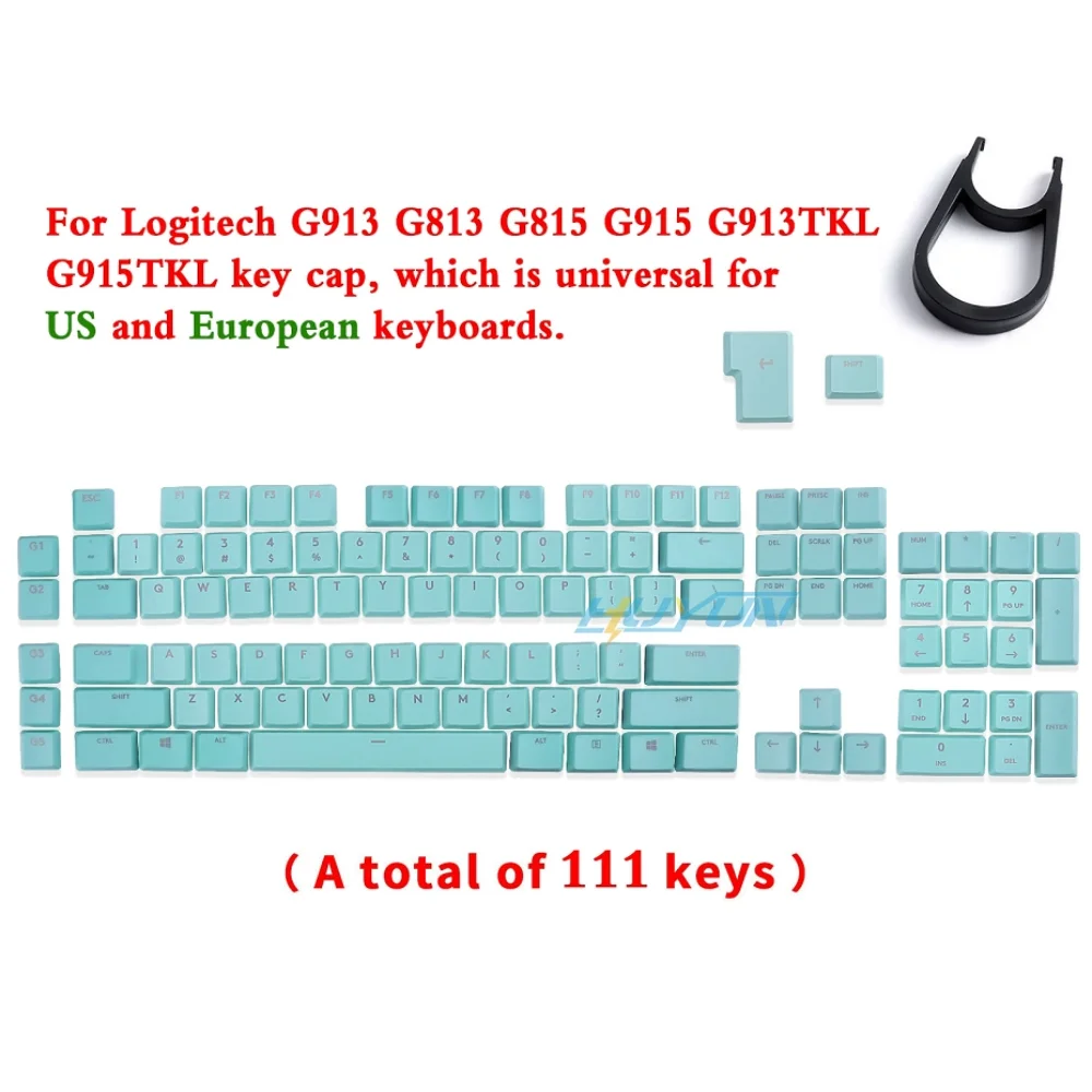 Tasti per tastiera meccanica da gaming wireless compatibili con Logitech G913TKL, G915, G813 e G815 RGB trasparente