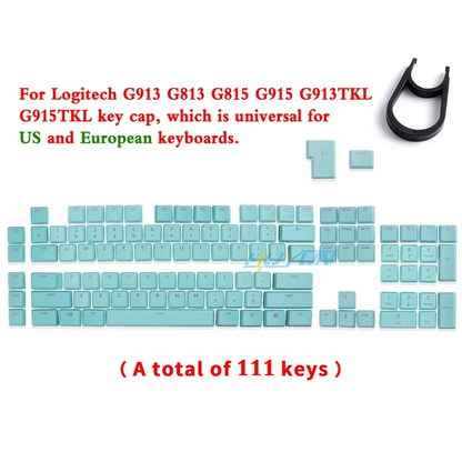 Tasti per tastiera meccanica da gaming wireless compatibili con Logitech G913TKL, G915, G813 e G815 RGB trasparente