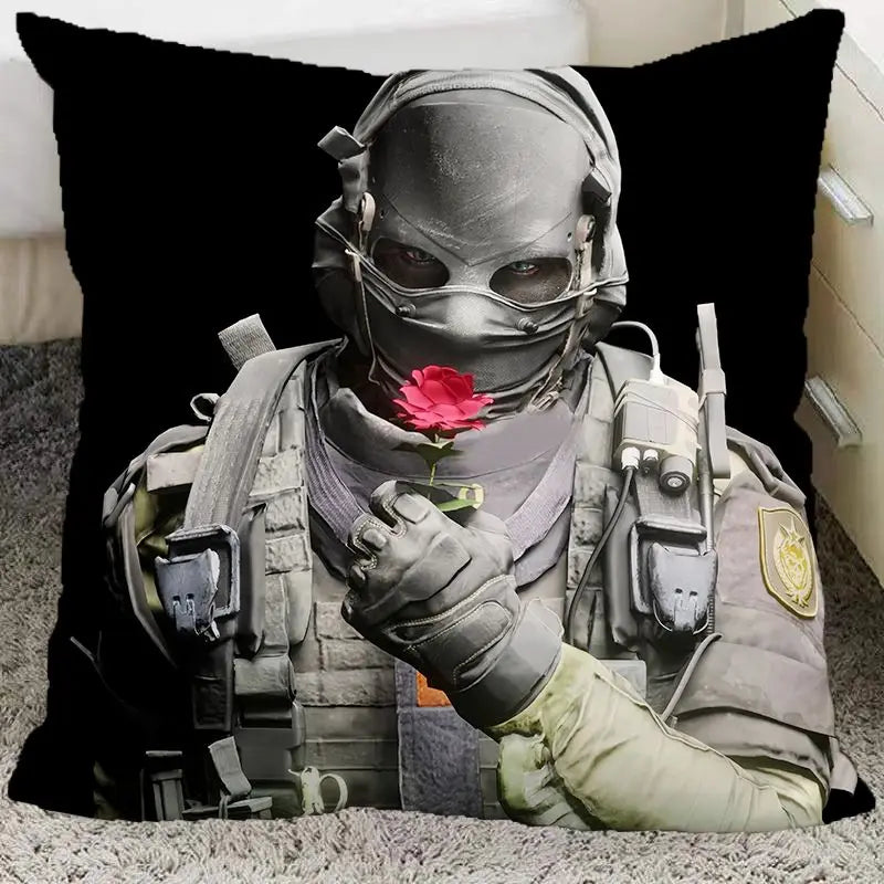 Anime Call of Duty Ghost Keegan Konig Cosplay 45CM Throw Pillows Soft Waist Sofa Cushion Throw Bedroom Pillows