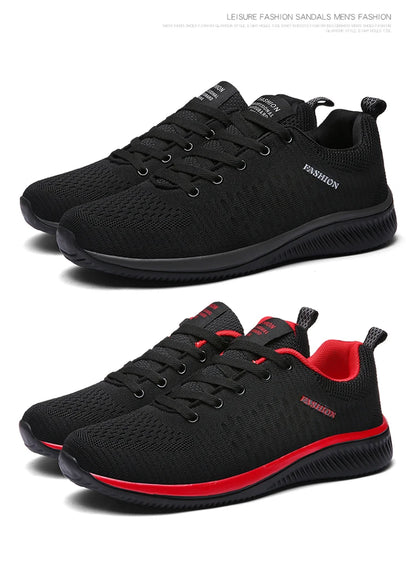 Zapatillas de running para hombre, transpirables, ligeras y cómodas, calzado casual masculino, tenis outdoor slip-on para caminar