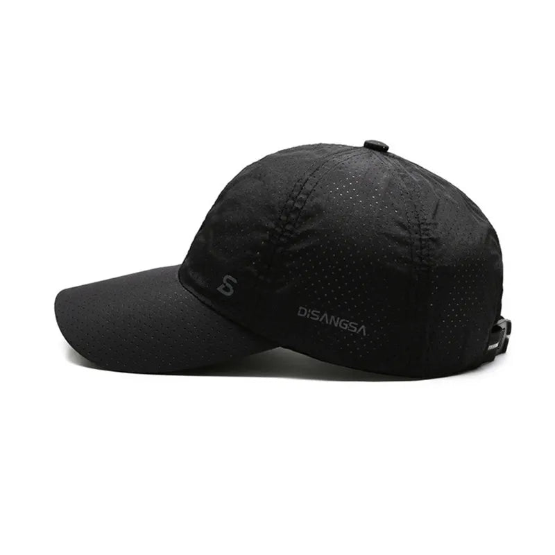 Men Women Mesh Moisture-Waging Quick Dry Baseball Cap Male Summer Female Originality Adjustable Breathable Sun Visor Fishing Hat