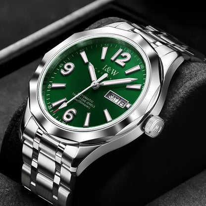 Relógio mecânico de luxo para homem Reloj CARNIVAL em tungsténio, movimento automático MIYOTA 8205, à prova de água.