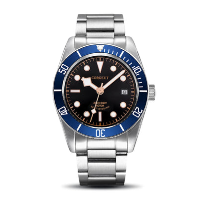 CORGEUT Japan Movement Biwan Snowflake Business Luxury Men Watches Sapphire Glass Automatic Mechanical Diving Date Watch for Man