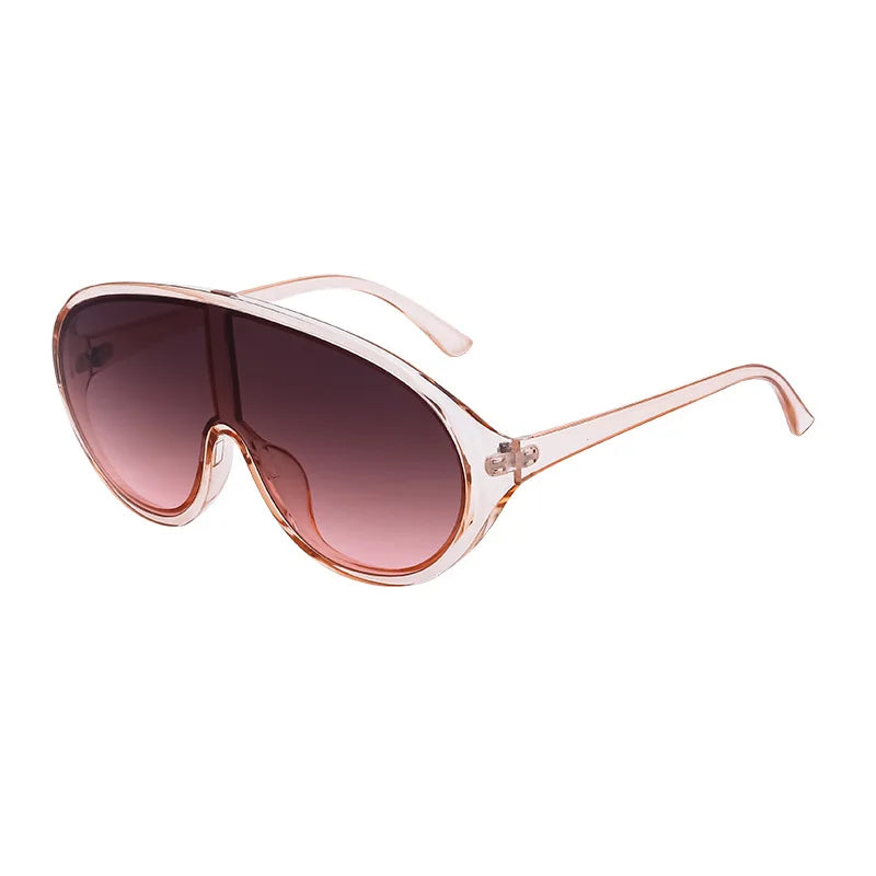 Trendy Oversized One Piece Sunglasses Women Men 2026 Luxury Brand Designer Sun Glasses Fashion Shield Shades Big Frame Eyewear