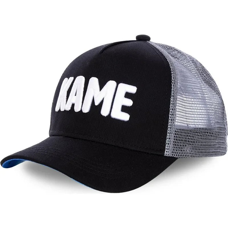 Dragon Ball Buu Goku-kasket – sommerrejse-kasket med skygge til mænd, broderet, hiphop-stil, solskærm, justerbar trucker-meshkasket