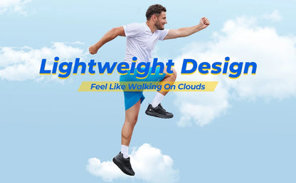 Scarpe da camminata FitVille da uomo, larghezza ampia, massima ammortizzazione, sneakers sportive leggere per alleviare il dolore da fascite plantare