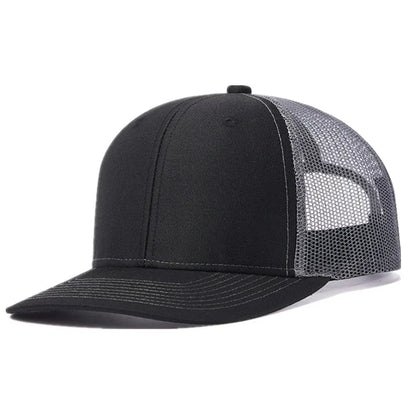 Hot Sale Unisex Cap Slight Curved Brim Style Trucker Hat  Men & Women Casual Outdoor Breathable Summer Cap