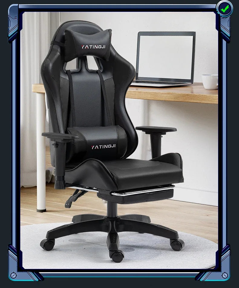 Gaming Gaming Chair Ergonomic Comfortable Leather Gaming Chair Reclining Lifting High Back Rotating Racing Gaming Chair