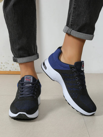 Zapatillas de hombre de moda, supertranspirables, con cordones para running - Antideslizantes, duraderas y con comodidad acolchada - Zapatillas de moda para hombre