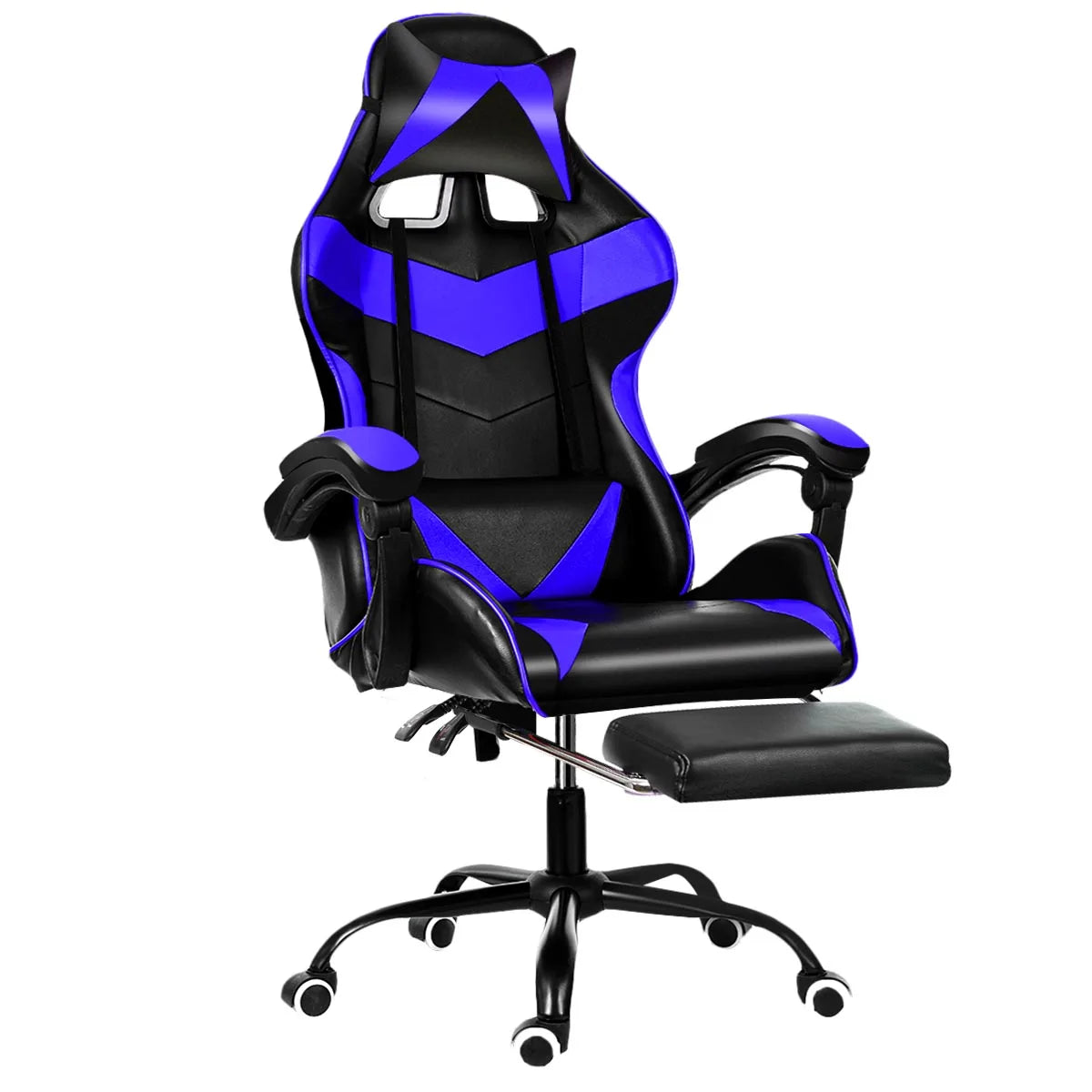 Chaise de bureau en cuir Joylive, chaise de jeu WCG, chaise ergonomique pour ordinateur, pivotante, inclinable, pour salle de jeu