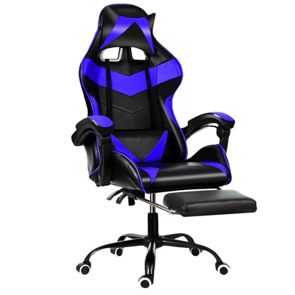 Chaise de bureau en cuir Joylive, chaise de jeu WCG, chaise ergonomique pour ordinateur, pivotante, inclinable, pour salle de jeu