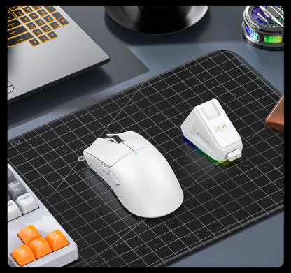 Ratón inalámbrico Attack Shark X11&R1 Tri Mode Bluetooth con base de carga RGB, ergonómico y ligero, accesorio para PC gamer