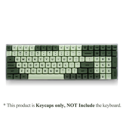 Juego de 125 teclas XDA PBT Matcha Green para teclado mecánico de 61/64/68/75/87/98/104/108 teclas compatible con Cherry/Gateron/Otemu/Kailh