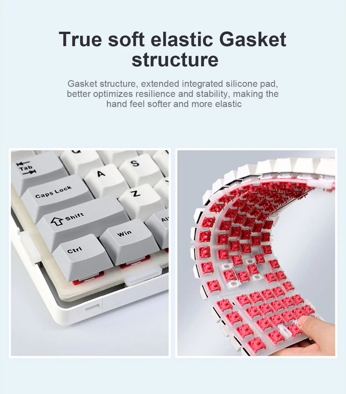 Teclado mecánico AULA F99 Bluetooth 5.0/2.4G inalámbrico/con cable, teclado gaming con montaje gasket de 99 teclas, personalizable