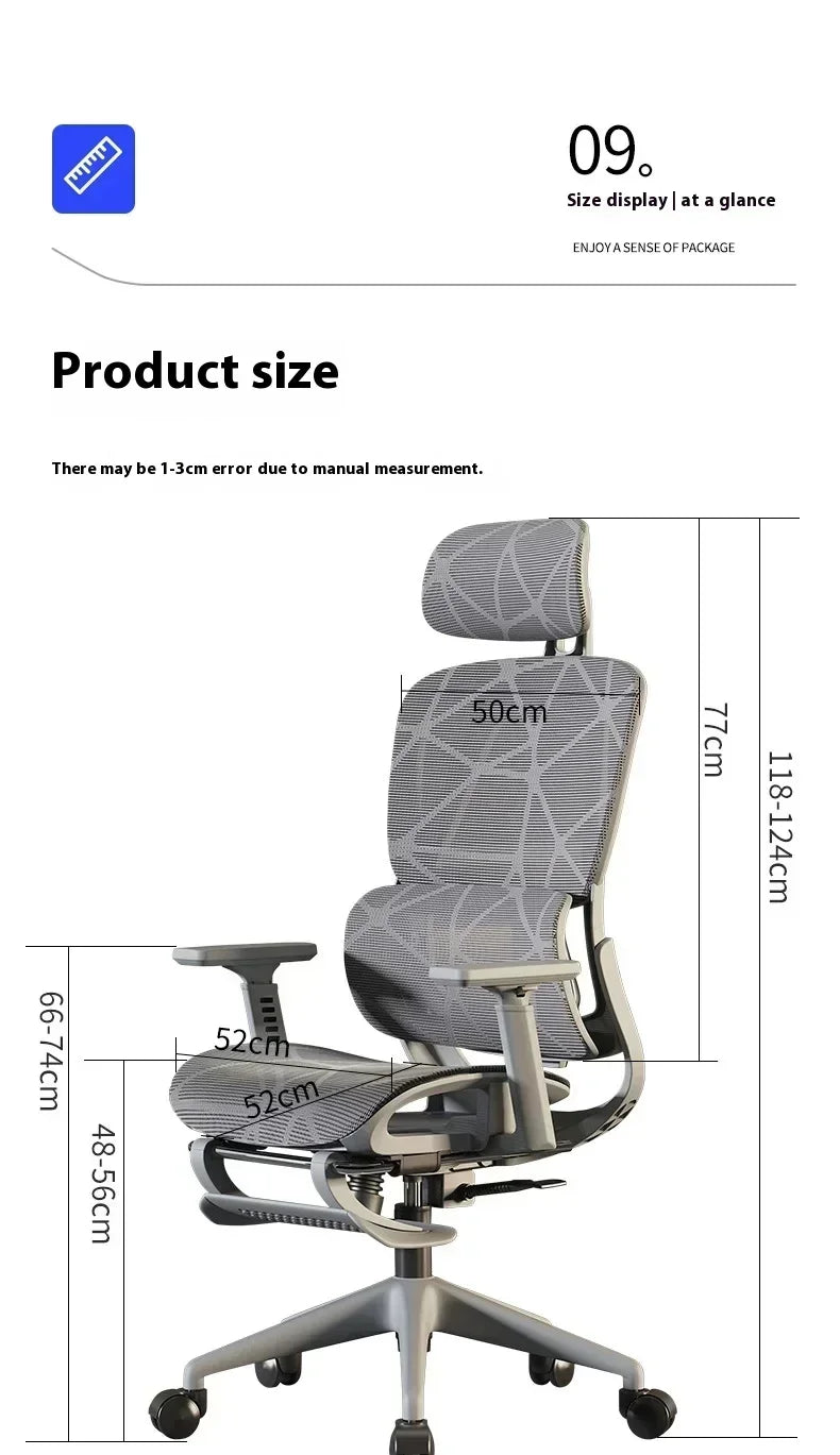 Ergonomic Gaming Chair with 3D Headrest, Adjustable Armrests, Lumbar Support, Reclining Computer Desk Chair with Footrest for Office & Gaming