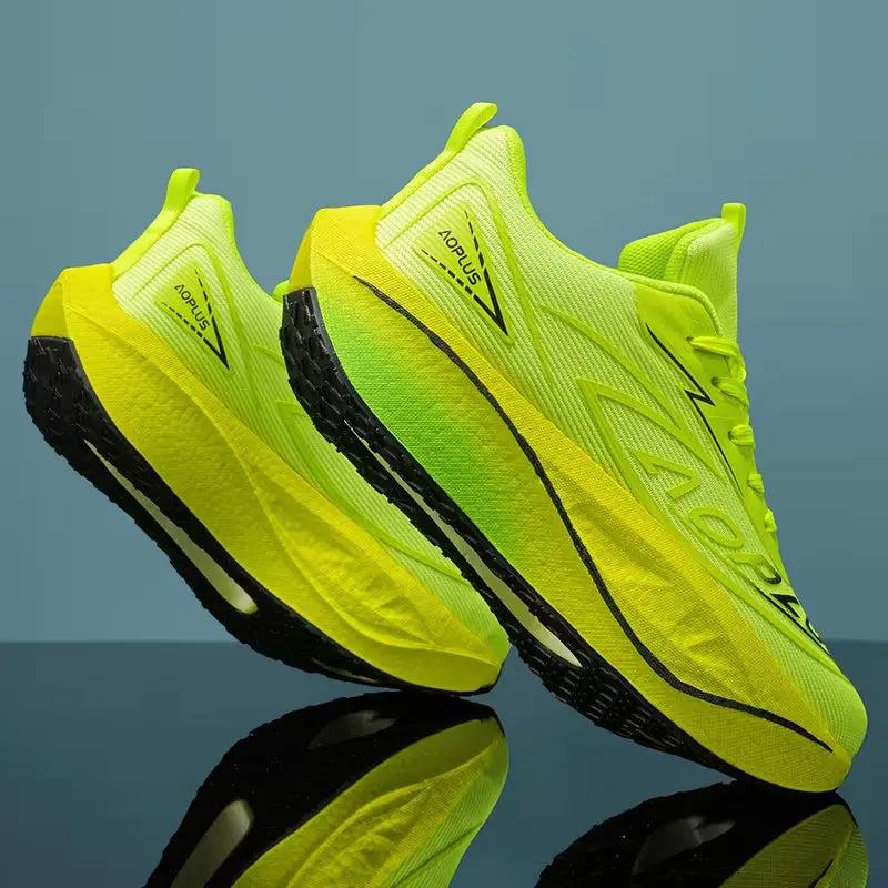 Zapatillas de running con cámara de aire 2026, placa de carbono para maratón, deportivas para hombre, transpirables y ligeras, zapatillas antideslizantes para mujer