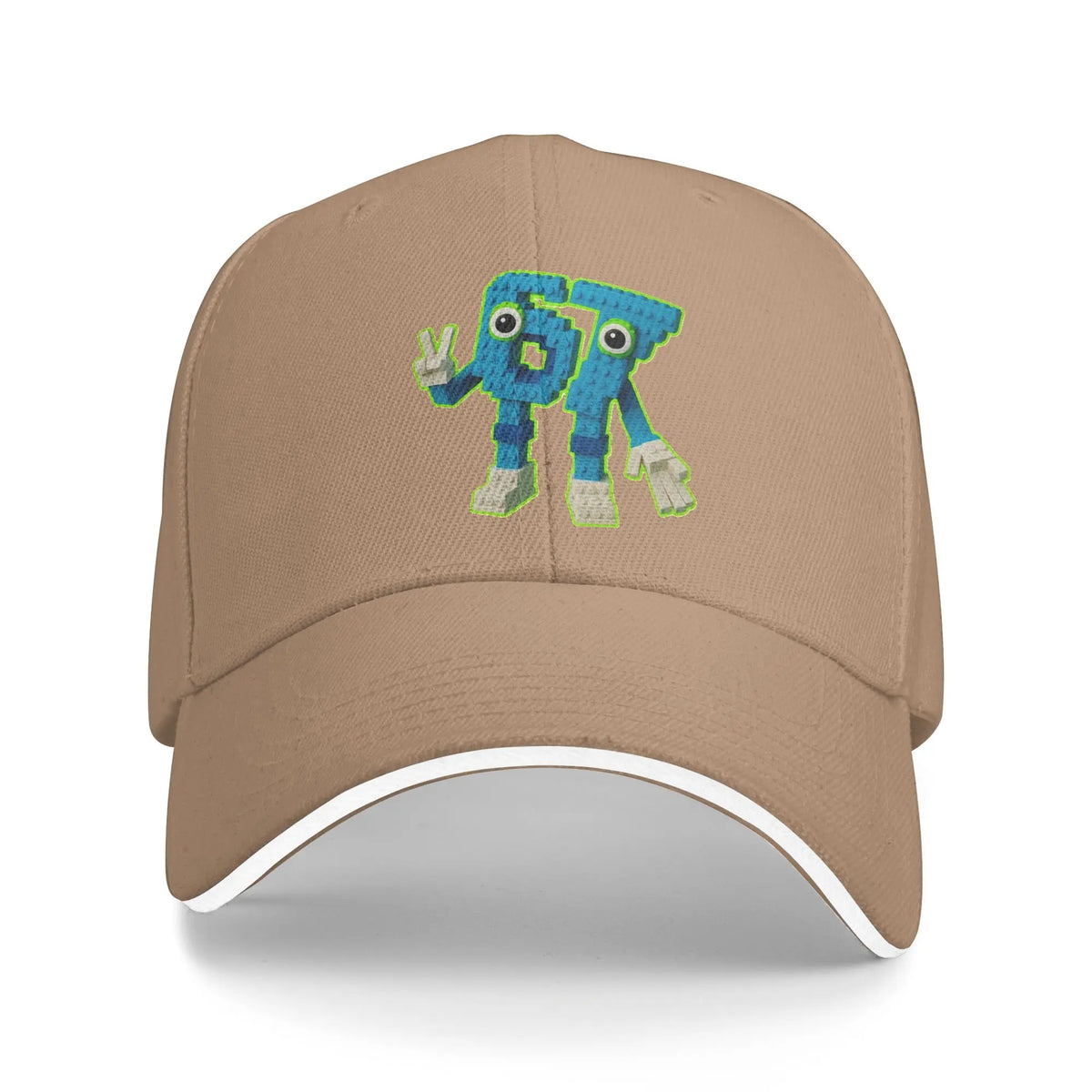 67 Meme Character Brainrot Casual Baseball Cap Summer  Trucker Hat High Quality Outdoor Sports Hip Hop Hats Unisex Baseball Caps