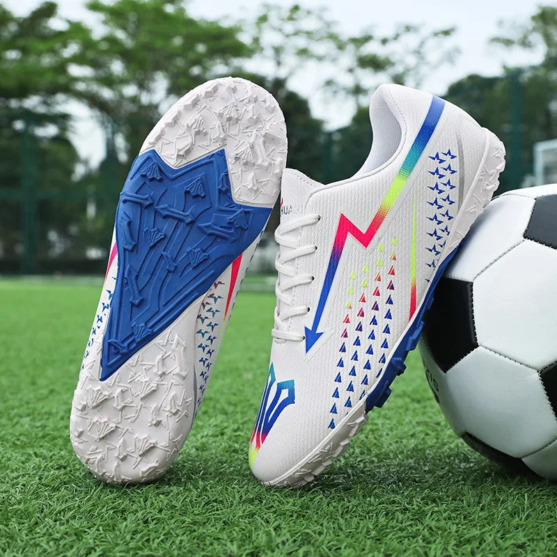 High Quality Mens Soccer Shoes Society Ultralight Turf Soccer Cleats Sneakers Training Football Boots Chuteira Campo 35-45