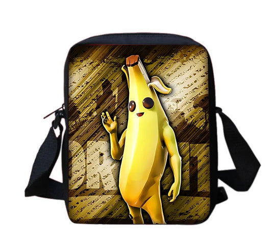 Hot Game Boy Girls Printed Shoulder Messenger Bag Child Design-F-FortniteS Casual Handbag Men Women Phone Bag Shopping Bag
