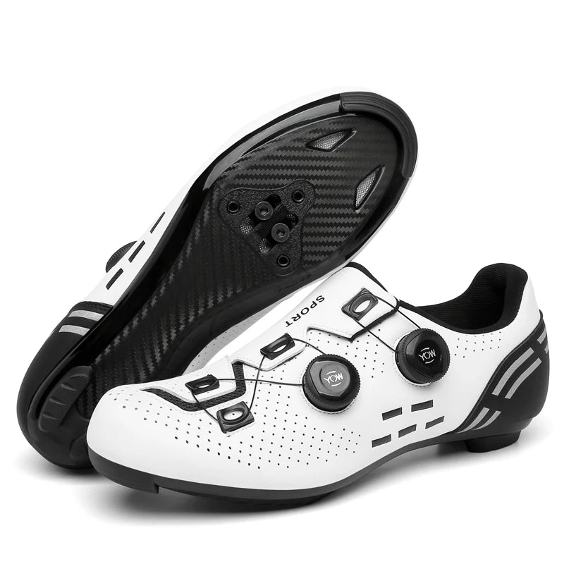 Scarpe da ciclismo di alta qualità da uomo SPD autobloccanti per bici da corsa, scarpe sportive da donna MTB da montagna antiscivolo 36-47