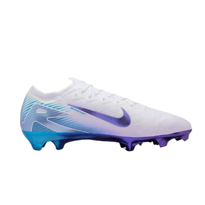 Nike Mercurial Vapor 16 Elite LV8 Men's FG Soccer Cleats – Soft, Comfortable, Natural Grass, White/Blue HV4887-100