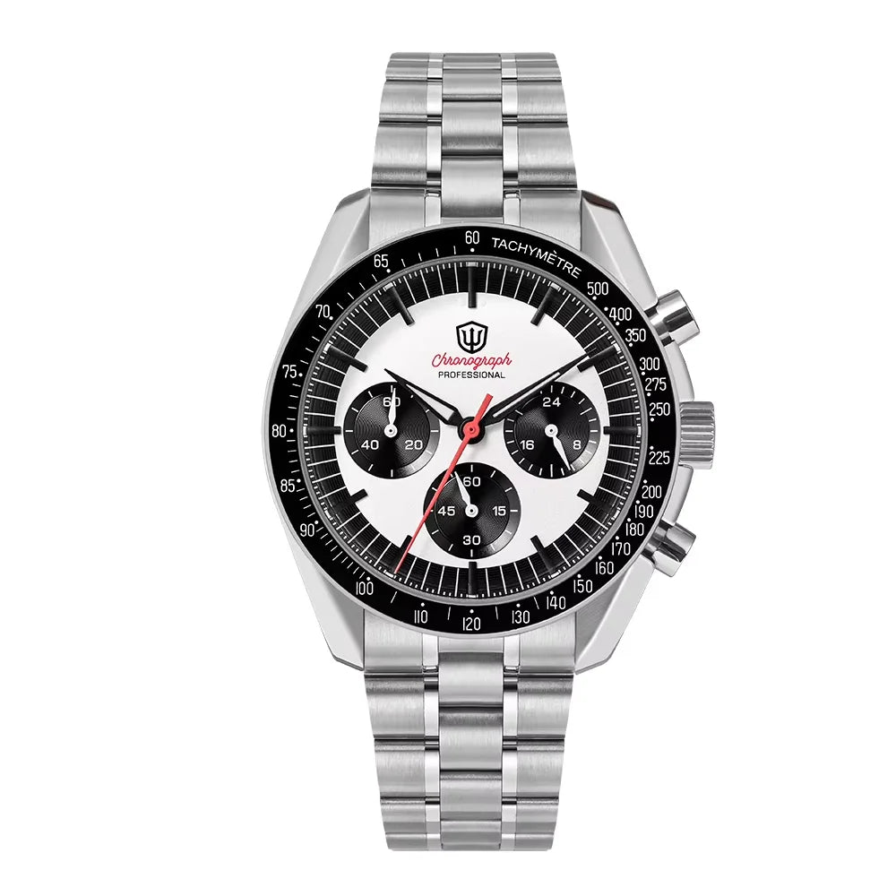 Reloj para hombre Watchdives New Wd1863 de cuarzo VK63, cronógrafo, cristal de zafiro abombado, resistente al agua, 39Mm, acero, marca líder, lujo, negocios