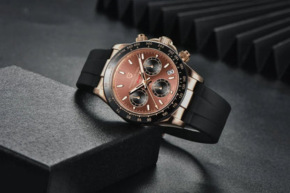 Nuovo originale PAGANI DESIGN PD-1664 orologio da uomo di lusso, movimento al quarzo giapponese VK63, zaffiro, impermeabile, cronografo, oro
