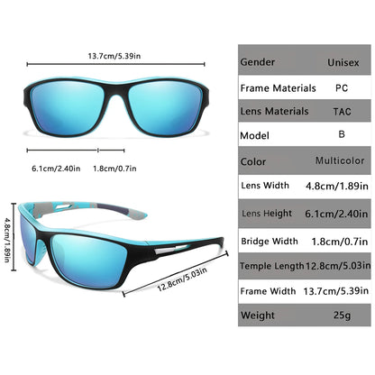 Men Women Polarized Cycling Sunglasses Outdoor Driving Hiking Eyewear Fishing Anti-glare UV400 Protection Sun Glasses
