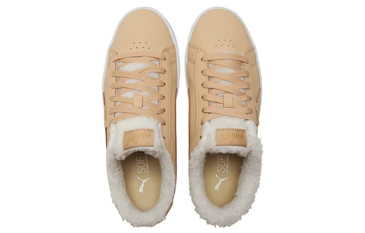 Baskets basses en polaire Puma Jada, couleur kaki, 382703-02.