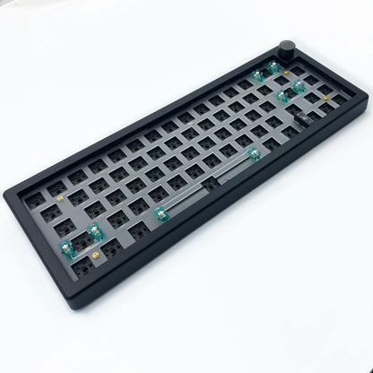 Kit de teclado mecánico personalizado GMK67 65% Gasket Bluetooth 2.4G inalámbrico, intercambiable en caliente, con retroiluminación RGB