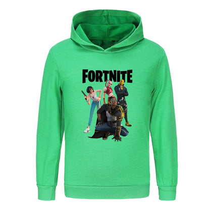 Felpa con cappuccio Fortnite per bambini, abbigliamento da principessa per bambine, abbigliamento moda per neonati, vestiti da maschietto, felpa primavera autunno, top per bambini 4403