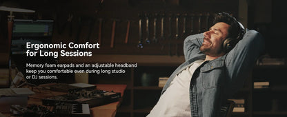 OneOdio Studio Max kabellose DJ-Kopfhörer Bluetooth 6.0 – 9ms ultraniedrige Latenz, Hi-Res LDAC Studio-Monitor-Over-Ear-Headset mit Mikrofon