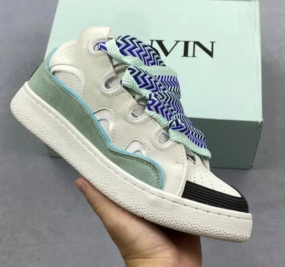 Men's and Women's Original Thick Soled Casual Sports Shoes LANVIN SPORT Fashion Casual Sneakers for Couples Skateboard Shoes