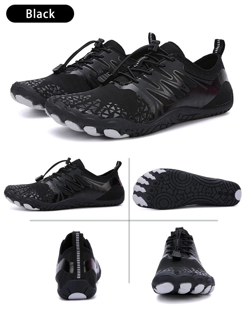 EOCENE men and women barefoot outdoor sports aqua shoes, quick-dry beach swimming fitness wading hiking cycling water sneakers
