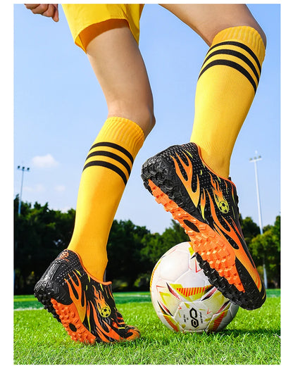 Nouvelles chaussures de football pour homme, chaussures de football professionnelles, baskets confortables pour les matchs en plein air, chaussures de sport antidérapantes pour garçons, unisexe