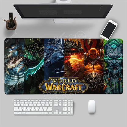 World Of Warcraft 90x40 stor gaming-musemåtte til spilbord, Csgo, naturgummimåtte, Grande Gamer, XXL computermusemåtte