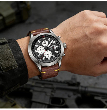 YELANG V1029S Men's Quartz Watch 42mm Japan OS10 Movement T100 Luminous 100M Waterproof Sports Military Style Watches Sapphire
