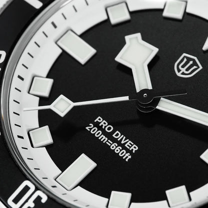 Watchdives WD1969 Pro Quartz Watches New Dial VH31 Sweep Seconds Movement 200m Waterproof Men Watches Luminous Luxury Watches