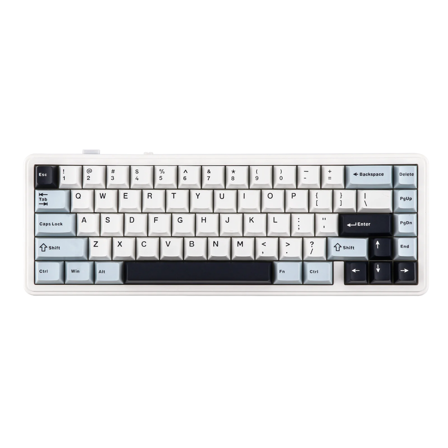 Teclado mecánico EPOMAKER x AULA F65 con distribución 65%, hot-swap, montaje gasket y conexión con cable/Bluetooth/inalámbrica 2.4G para Mac/Win
