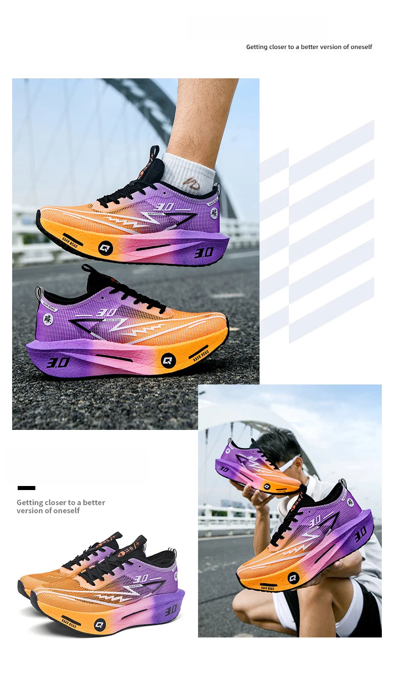 Sneakers da uomo in mesh comfort, scarpe da tennis 2025, running da uomo con piastra in carbonio 3.0, ammortizzazione per sport, allenamento e jogging