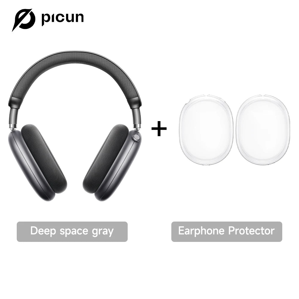 Cuffie wireless Picun F8 Pro ANC con head tracking, audio spaziale 3D, ANC -52dB, headset Bluetooth Hi-Fi, microfono HD ENC, app a bassa latenza
