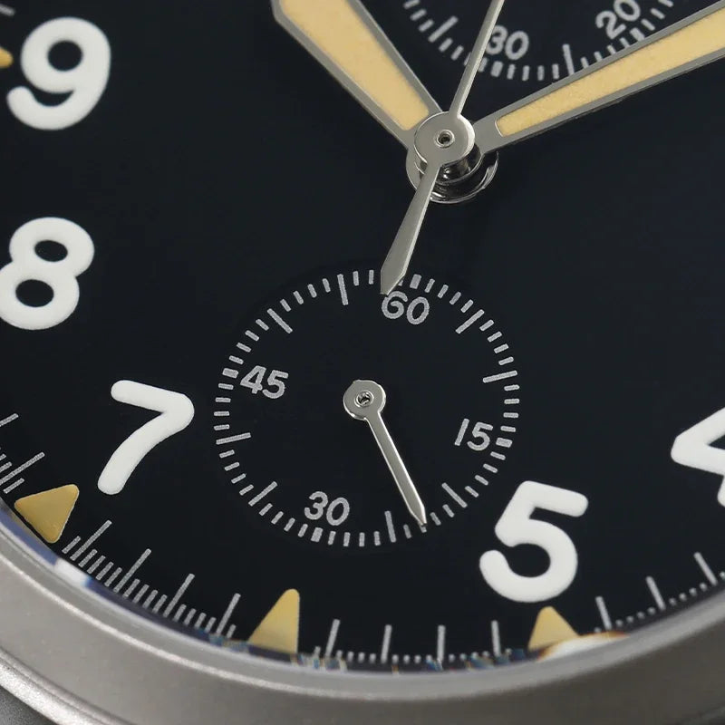 Orologio cronografo al quarzo Militado VK61 VK67, 39mm, cassa in acciaio inox 316L, 3 quadranti, impermeabile 100M, orologio militare multifunzione