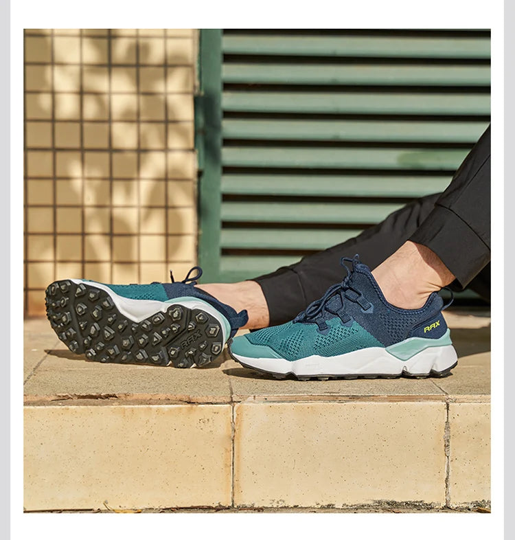RAX Outdoor Breathable Hiking Shoes Men Lightweight Walking Trekking Wading Shoes Sport Sneakers Men Outdoor Sneakers Male